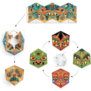 Pliages kaléidocycles - Flexaffreux - Un jeu Djeco