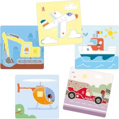 Pochoirs transports - loisirs créatifs Djeco 2