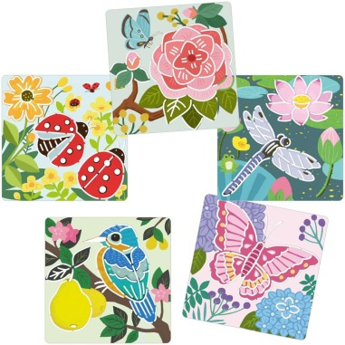 Pochoirs ailes du jardin - loisirs créatifs Djeco Pochoirs ailes du jardin - loisirs créatifs Djeco