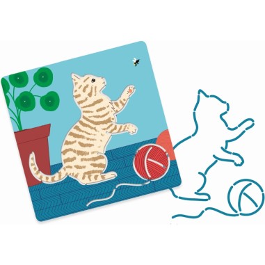 Pochoirs Petits Compagnons Dessin Animaux de Compagnie Djeco Pochoirs Petits Compagnons Dessin Animaux de Compagnie Djeco