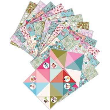 Djeco - Origami - Cocottes à  gages - Fleurs Djeco - Origami - Cocottes à  gages - Fleurs