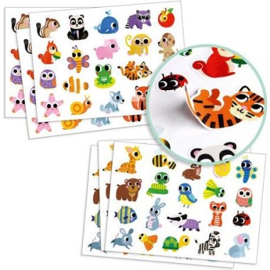 Djeco - Stickers pour les petits - Bébés animaux Djeco - Stickers pour les petits - Bébés animaux