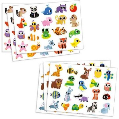 Djeco - Stickers pour les petits - Bébés animaux Djeco - Stickers pour les petits - Bébés animaux