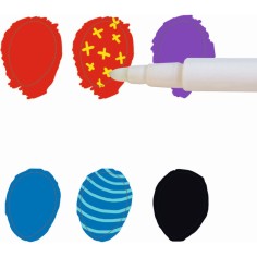 Djeco - Les couleurs des petits - 10 feutres magiques 2