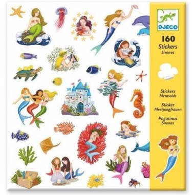 160 stickers sirènes - loisirs créatifs Djeco 160 stickers sirènes - loisirs créatifs Djeco