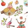 Stickers le goûter des princesses - loisirs créatifs - cadeau enfant - Djeco