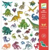 Stickers dinosaures - loisirs créatifs - cadeau enfant - Djeco