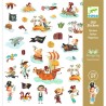 160 stickers pirates - loisirs créatifs - cadeau enfant - Djeco