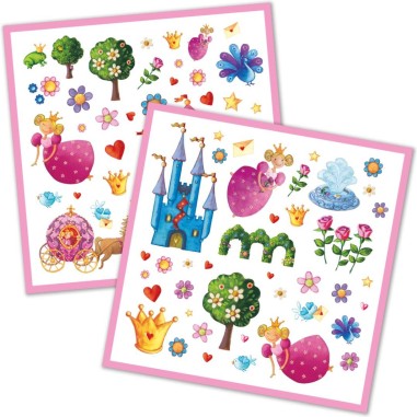 160 stickers princesse - loisirs créatifs - cadeau enfant - Djeco 160 stickers princesse - loisirs créatifs - cadeau enfant - Djeco