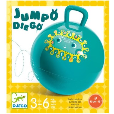 Ballon Sauteur 45 cm - Jumpo Diego - Un jeu Djeco Ballon Sauteur 45 cm - Jumpo Diego - Un jeu Djeco