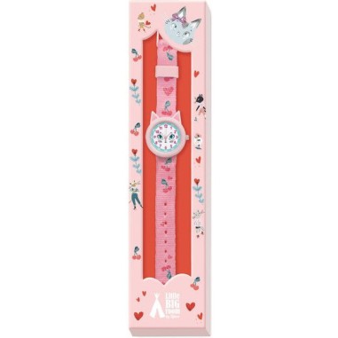 Djeco - Ticlock - Montre des petits Montre chat - Little Big Room By Djeco Djeco - Ticlock - Montre des petits Montre chat - Little Big Room By Djeco
