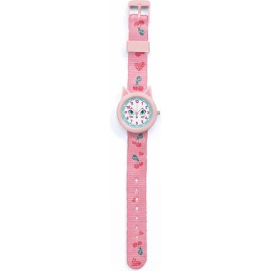 Djeco - Ticlock - Montre des petits Montre chat - Little Big Room By Djeco Djeco - Ticlock - Montre des petits Montre chat - Little Big Room By Djeco