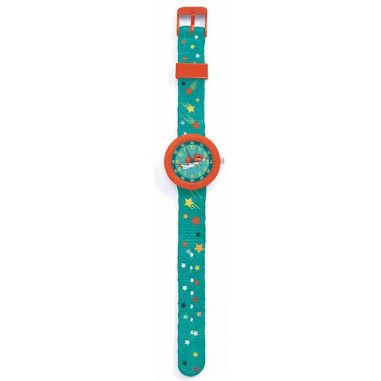 Djeco - Ticlock - Montre des petits Montre super héros - Little Big Room By Djeco Djeco - Ticlock - Montre des petits Montre super héros - Little Big Room By Djeco