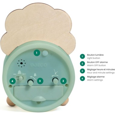 Djeco - Réveils Illustrés - Réveil Poissons - Little Big Room By Djeco Djeco - Réveils Illustrés - Réveil Poissons - Little Big Room By Djeco