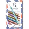 Djeco - Les couleurs des grands - 8 crayons métalliques