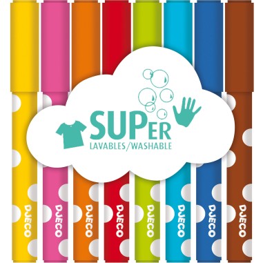 Djeco - Les couleurs des petits - 8 feutres pour les petits Djeco - Les couleurs des petits - 8 feutres pour les petits