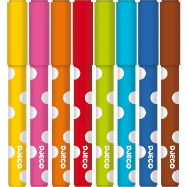 Djeco - Les couleurs des petits - 8 feutres pour les petits Djeco - Les couleurs des petits - 8 feutres pour les petits