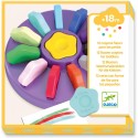 Djeco - Les couleurs - Pour les petits - 12 crayons fleurs