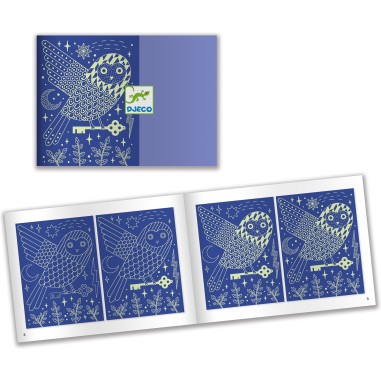 Djeco - Cartes à gratter - Dans la nuit Djeco - Cartes à gratter - Dans la nuit