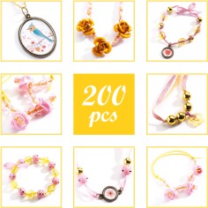 Perles au bonheur des filles : oh! les perles perles et fleurs - djeco - Djeco 2