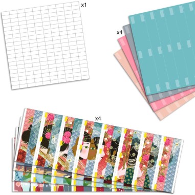 Djeco - Papier créatif - Lovely queens Djeco - Papier créatif - Lovely queens