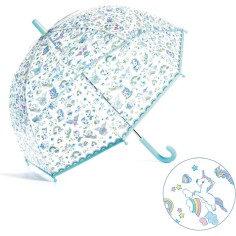 Parapluie licorne de Djeco transparent pour les enfants 2