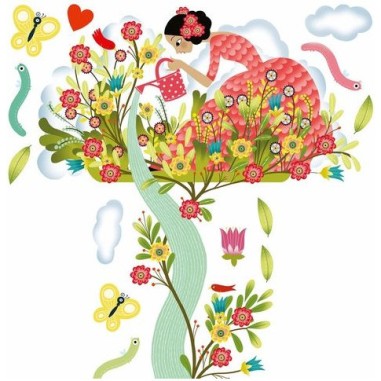 Toise Jeune fille au jardin - Djeco - Un jeu Djeco - Little Big Room By Djeco Toise Jeune fille au jardin - Djeco - Un jeu Djeco - Little Big Room By Djeco