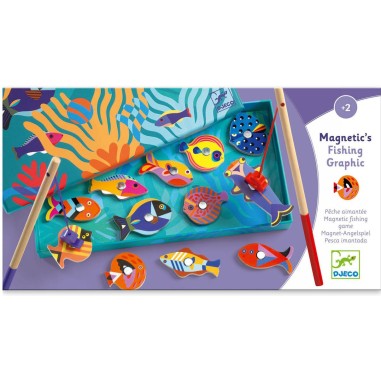 Magnetic's Fishing Graphic - Jeu de Pêche aimanté - Djeco Magnetic's Fishing Graphic - Jeu de Pêche aimanté - Djeco