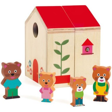 Jeu de manipulation Minihouse - jouet d'éveil Djeco Jeu de manipulation Minihouse - jouet d'éveil Djeco