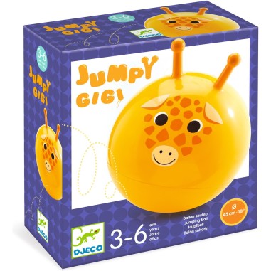 Ballon Sauteur 45 cm - Jumpy Gigi - Un jeu Djeco Ballon Sauteur 45 cm - Jumpy Gigi - Un jeu Djeco