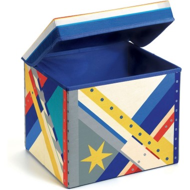 Coffre à jouets siège Fusée - Djeco - Un jeu Djeco - Little Big Room By Djeco Coffre à jouets siège Fusée - Djeco - Un jeu Djeco - Little Big Room By Djeco