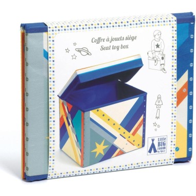 Coffre à jouets siège Fusée - Djeco - Un jeu Djeco - Little Big Room By Djeco Coffre à jouets siège Fusée - Djeco - Un jeu Djeco - Little Big Room By Djeco