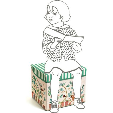 Coffre à Jouets Siège Jardin Little Big Room by - Little Big Room By Djeco Coffre à Jouets Siège Jardin Little Big Room by - Little Big Room By Djeco