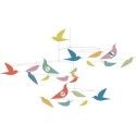Mobile en papier oiseaux multicolores - Djeco - Little Big Room By Djeco