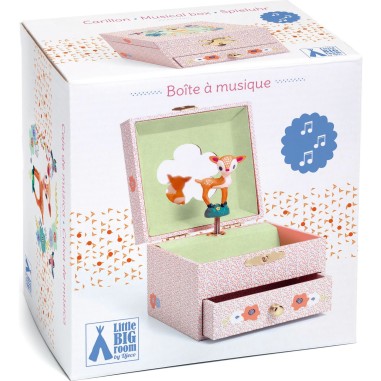 Boîte à musique coffret faon dans les bois de Djeco - Little Big Room By Djeco Boîte à musique coffret faon dans les bois de Djeco - Little Big Room By Djeco