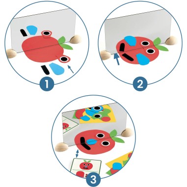 Jeu de construction - Ze Mirror Faces - Djeco - Jeux enfants Jeu de construction - Ze Mirror Faces - Djeco - Jeux enfants
