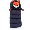 Peluche renard câlin avec sac de couchage bleu - Jellycat