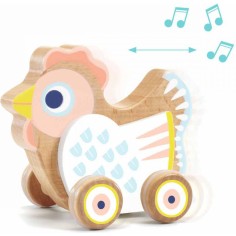 BabySing Jouet à pousser - Djeco - Jouet d'éveil en bois 2