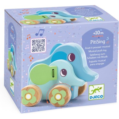 PitiSing Jouet à pousser - Djeco - Jouet d'éveil en bois PitiSing Jouet à pousser - Djeco - Jouet d'éveil en bois
