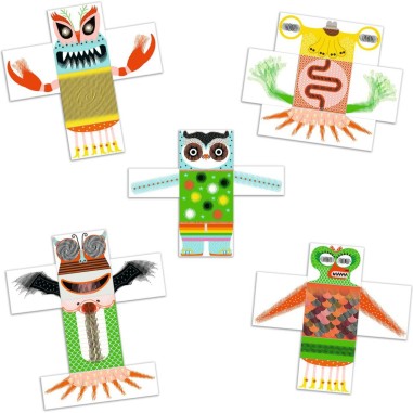 Kinoptik rigolomonster jeu de construction et d'animation - Djeco Kinoptik rigolomonster jeu de construction et d'animation - Djeco