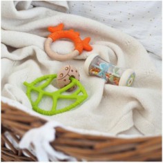 Babyset : anneaux de dentition et bâton de pluie - djeco - Djeco 2