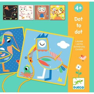 Jeu de laçage Dot Djeco - Un jeu Djeco Jeu de laçage Dot Djeco - Un jeu Djeco