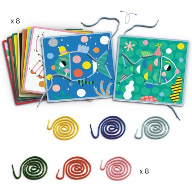 Jeu de laçage Dot Djeco - Un jeu Djeco Jeu de laçage Dot Djeco - Un jeu Djeco