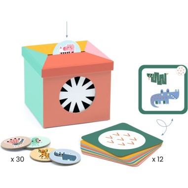 Eduludo - Kioukoi Animaux - Djeco - Jeux de société Eduludo - Kioukoi Animaux - Djeco - Jeux de société