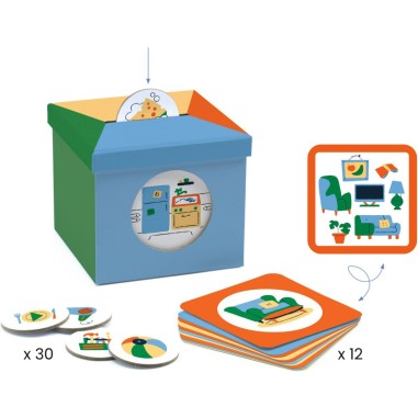 Eduludo - Kioukoi Maison - Djeco - Jeux de société Eduludo - Kioukoi Maison - Djeco - Jeux de société