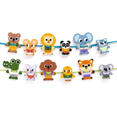 Jeu de laçage FilaFriends - Djeco - Jeu à enfiler