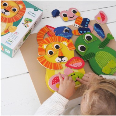 Jeu magnétique - Inzebox Zanimals - Djeco Jeu magnétique - Inzebox Zanimals - Djeco