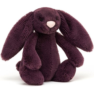 Petite peluche lapin prune Bashful 18 cm - Jellycat