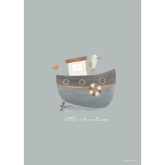 Gigoteuse été 70 cm Sailors Bay Blue - Little Dutch 2