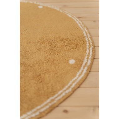 Tapis Pure Ochre Dot - diamètre 110 cm - Little Dutch Tapis Pure Ochre Dot - diamètre 110 cm - Little Dutch